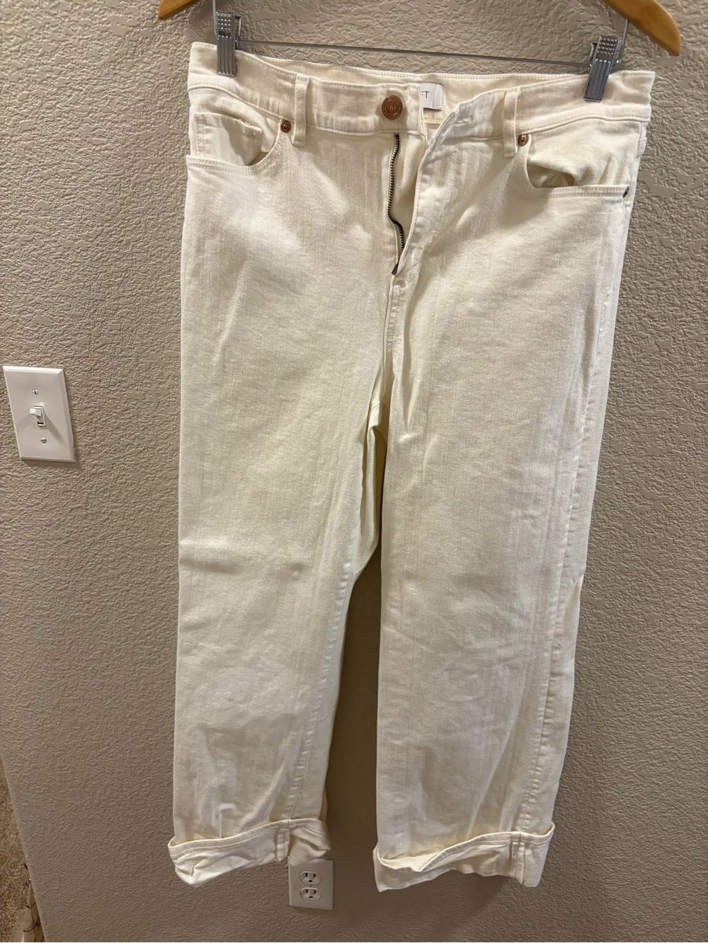LOFT  High Rise Wide-Leg Jeans